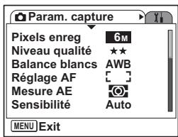 PENTAX OPTIO S6 - Enregistrement de fonctions fréquement utilisées (Réglage Fn) - 7