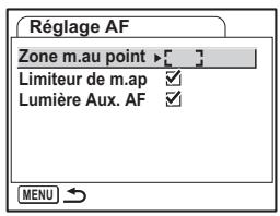 PENTAX OPTIO S6 - Sélection des réglages de la mise au point automatique - 1