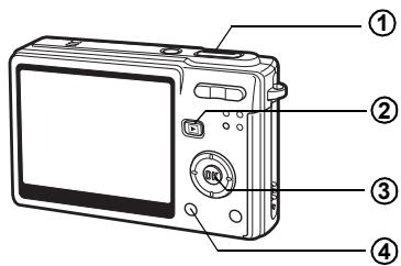PENTAX OPTIO S6 - ③ Bouton de navigation - 1