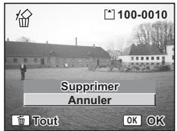 PENTAX OPTIO S6 - Suppression d'une seule image, d'une seule série video ou d'un seul son - 2