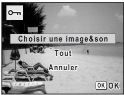 PENTAX OPTIO W30 - Protection des images et des fichiers son contre la suppression (protéger) - 1