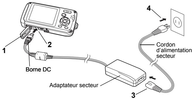PENTAX OPTIO W30 - Retrait de la batterie - 4
