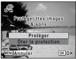 PENTAX OPTIO W30 - Protection de l'ensemble des images/des fichiers son - 2