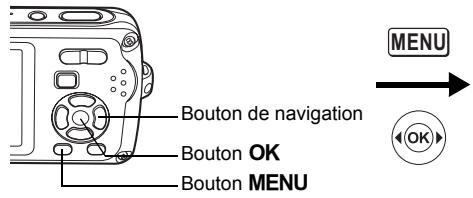 PENTAX OPTIO W30 - Modification de l'ordre des menus - 2