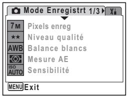 PENTAX OPTIO W30 - Réglage de la fonction Movie SR (anti-bougé vidéo) - 3