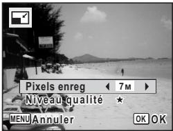 PENTAX OPTIO W30 - Modification de la taille et de la qualité d'image (Redéfinir) - 2