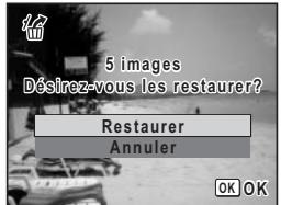5 images Désirez-vous les restaurer? Restaurer Annuler OK OK