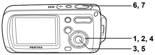 6, 7 1, 2, 4 3, 5 PENTAX