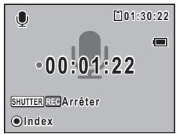 01:30:22 00:01:22 SHUTTER REC Arrêter Index