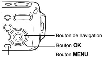 Bouton de navigation Bouton OK Bouton MENU