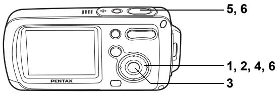 5, 6 1, 2, 4, 6 3 PENTAX