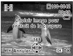 Choisir Image pour endroit de la coupure MENU Annuler 168 OK OK