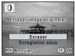 0 Ecraser image originale? Ecraser Enregistrer sous MENU Annuler OK OK