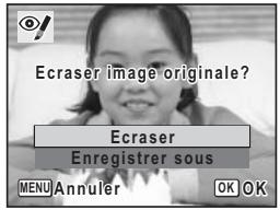 Ecraser image originale? Ecraser Enregistrer sous MENU Annuler OK OK