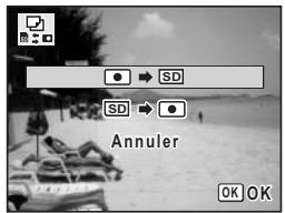 PENTAX OPTIO WPI - Copie de fichiers de la mémoire intégrée vers la carte mémoire SD - 1