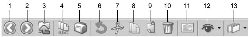 PENTAX PHOTO BROWSER 2.0 - Barre d'outils - 1