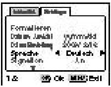 PENTAX DIGIBINO - Ändern der Display-Sprache - 2