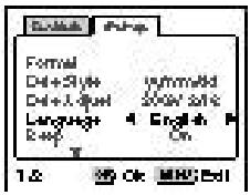 PENTAX DIGIBINO - De weergavetaal wijzigen - 1