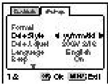 PENTAX DIGIBINO - De datumweergave instellen - 1