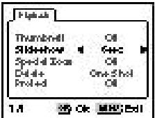 PENTAX DIGIBINO - Beelden continu weergeven (Slideshow) - 2