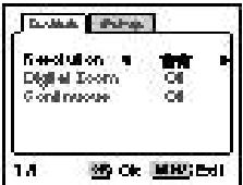 PENTAX DIGIBINO - De beeldkwaliteit selecteren (Resolution) - 1