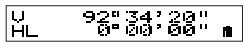 U 92" 34' 20" HL 0° 00' 00" n