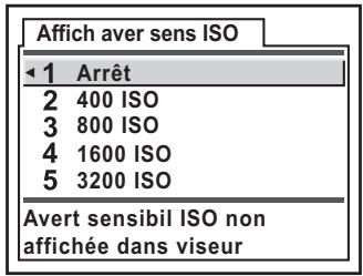 PENTAX ISTDS2 - Affichage de l'avertissement de sensibilité ISO - 1