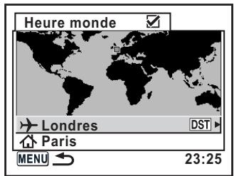 PENTAX ISTDS2 - Réglage de l'heure monde - 3