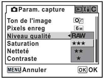 PENTAX ISTDS2 - Réglage du niveau de qualité - 1