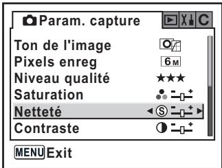 PENTAX ISTDS2 - Réglage de la saturation/de la netteté/du contraste - 3