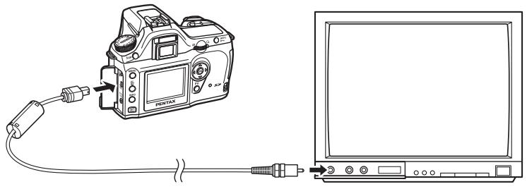 PENTAX ISTDS2 - Branchement de l'appareil à un équipement audiovisuel - 1