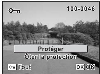PENTAX ISTDS2 - Utilisez le bouton de navigation (▲) pour sélectionner [Protéger]. - 1