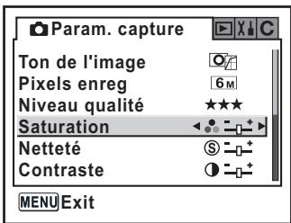 PENTAX ISTDS2 - Réglage de la saturation/de la netteté/du contraste - 2
