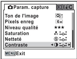 PENTAX ISTDS2 - Réglage de la saturation/de la netteté/du contraste - 4