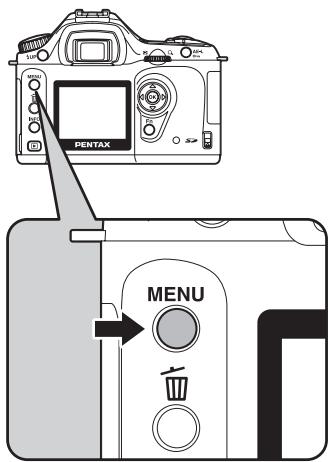 PENTAX ISTDS2 - Appuyez sur le bouton MENU. - 1