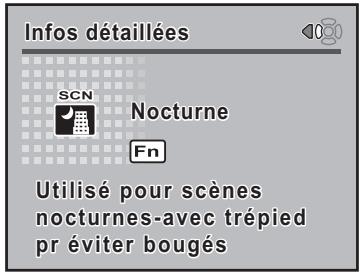Infos détaillées SCN Nocturne Fn Utilisé pour scènes nocturnes-avec trépied pr éviter bougés