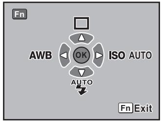 Fn AWB OK ISO AUTO AUTO Fn Exit
