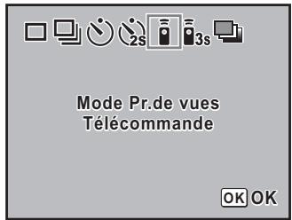 Mode Pr.de vues Télécommande OK OK