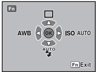Fn AWB OK ISO AUTO AUTO Fn Exit
