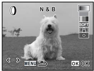 PENTAX K100D - Appuyez sur le bouton de navigation (◀). - 1