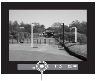 PENTAX K100D - Regardez dans le viseur et pressez le déclencheur à mi-course. - 2