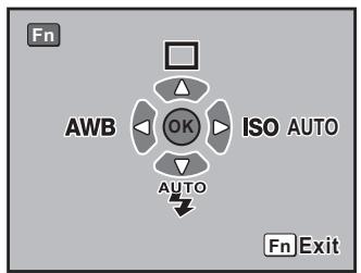 Fn AWB OK ISO AUTO AUTO Fn Exit