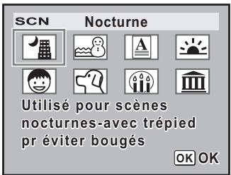 SCN Nocturne Utilisé pour scènes nocturnes-avec trépied préviter bougés OK OK