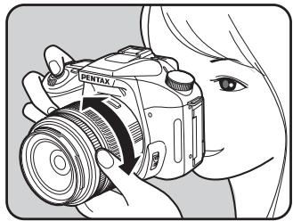 PENTAX K100D - Utilisation du témoin de mise au point - 2