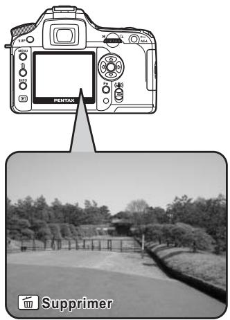 PENTAX K100D - Affichage des images capturées sur l'écran LCD. - 1