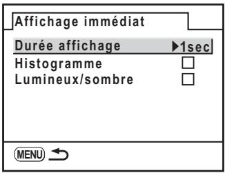 PENTAX K200D - Réglage de l'affichage immédiat - 1