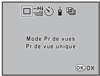 PENTAX K200D - Appuyez sur le bouton de navigation (▲). - 1