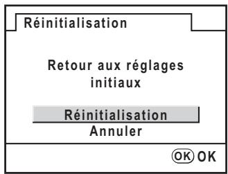 PENTAX K200D - Réinitialisation des menus Param. capture/Lecture/Préférences - 1