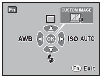 PENTAX K200D - Appuyez sur le bouton de navigation (▲). - 5