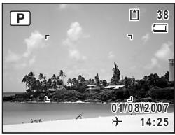 PENTAX OPTIO L40 - Choix des réglages optimaux par l'appareil lui-même (mode programme) - 1